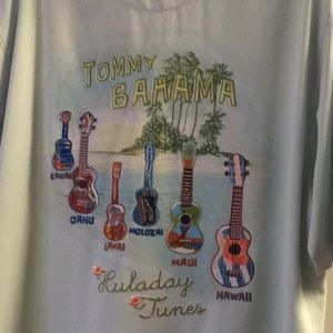 Tommy Bahama Silk Embroidered Camp Shirt